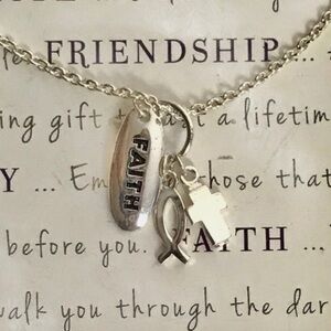 NWT Friendship Necklace - Faith